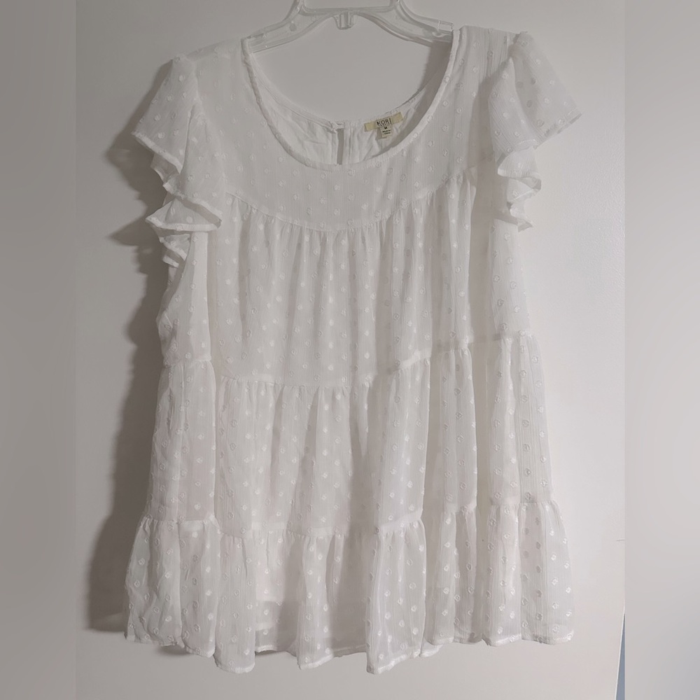Kori America Blouse - White - Sz M